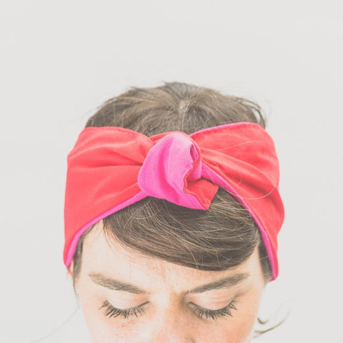 Pink and Red Headband - Urban Turban