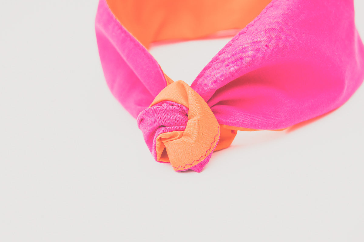 Pink and Orange Headband - Urban Turban